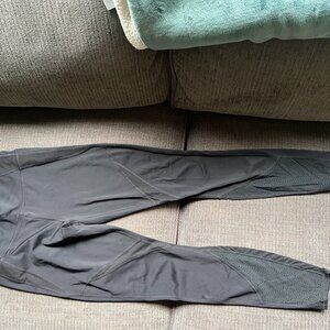 Athleta Precision Laser Cut Mesh High Rise Ankle Tight Size Small Tall